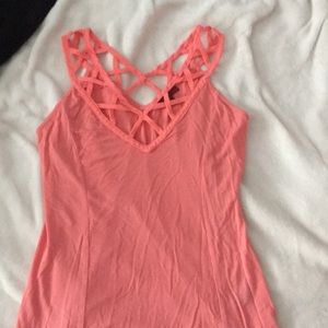 Buckle coral top!